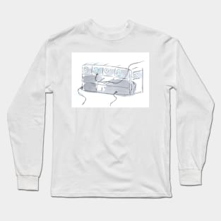 mining, equipment, cryptocurrency, watercolor, sketch, Illustration, hand drawn, modern Long Sleeve T-Shirt